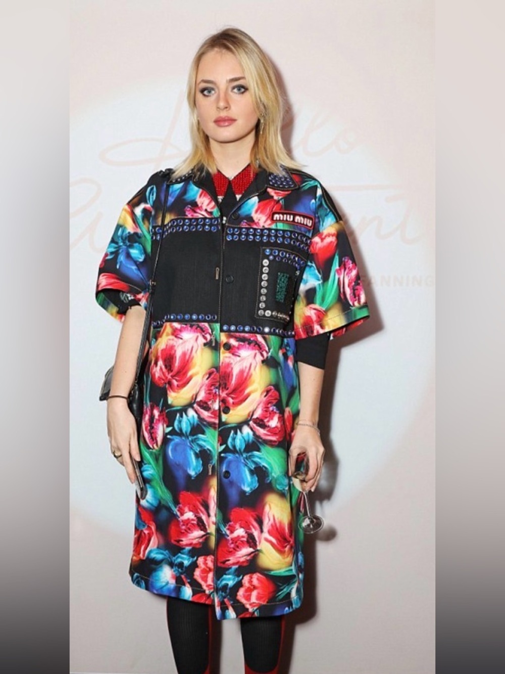 Miu Miu 2017 Embellished Floral Statement Dress IT 36 Runway Rare